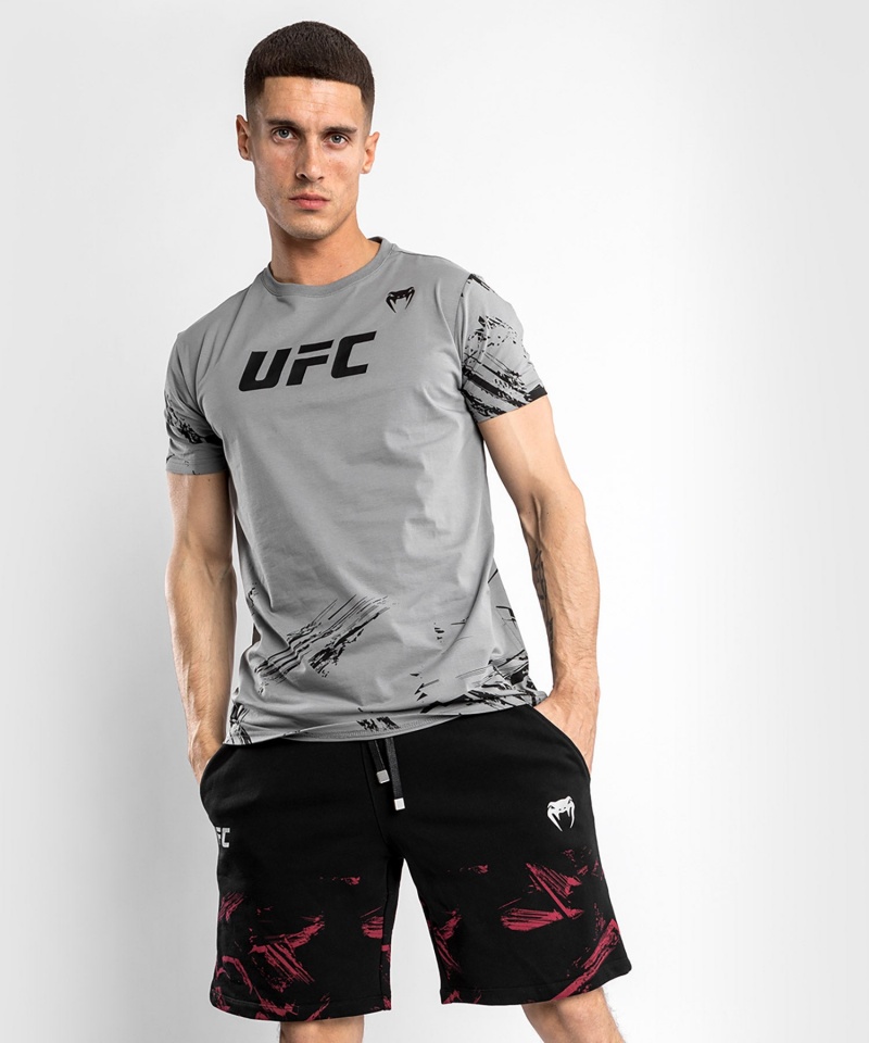 Venum UFC Authentic Fight Week 2.0 Lyhyt Sleeve Miesten T-Paita Harmaat | 68192-ZQMX | Suomi