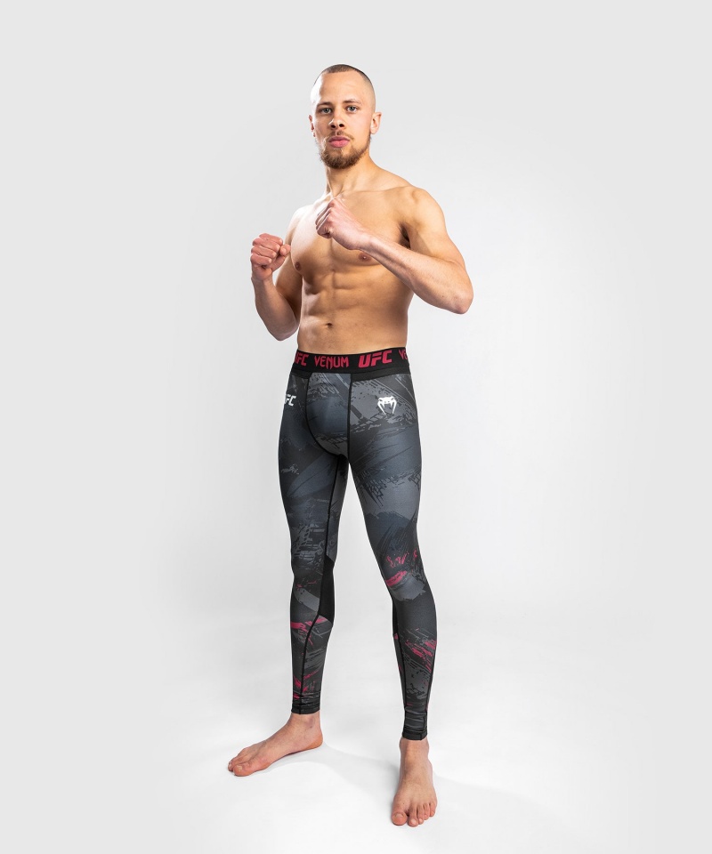 Venum UFC Authentic Fight Week 2.0 Performance(Compression) Miesten Leggings Mustat | 02689-GBNL | Suomi