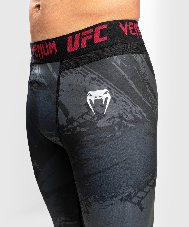 Venum UFC Authentic Fight Week 2.0 Performance(Compression) Miesten Leggings Mustat | 02689-GBNL | Suomi