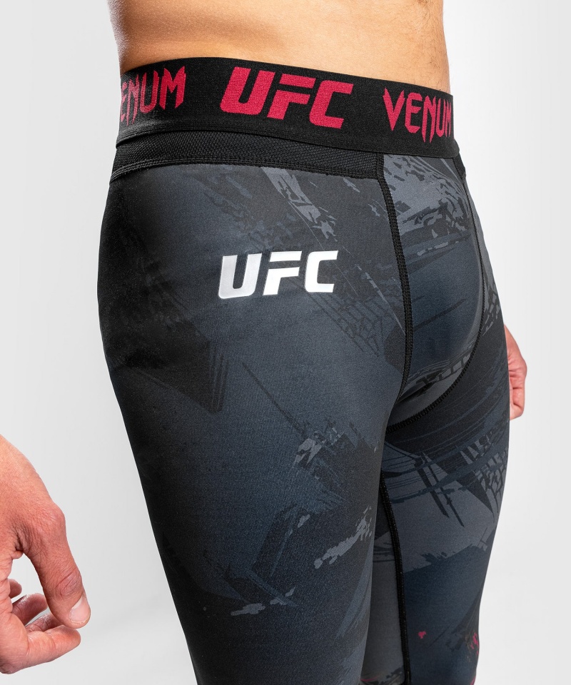 Venum UFC Authentic Fight Week 2.0 Performance(Compression) Miesten Leggings Mustat | 02689-GBNL | Suomi