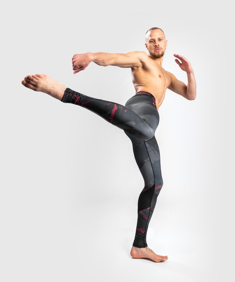 Venum UFC Authentic Fight Week 2.0 Performance(Compression) Miesten Leggings Mustat | 02689-GBNL | Suomi