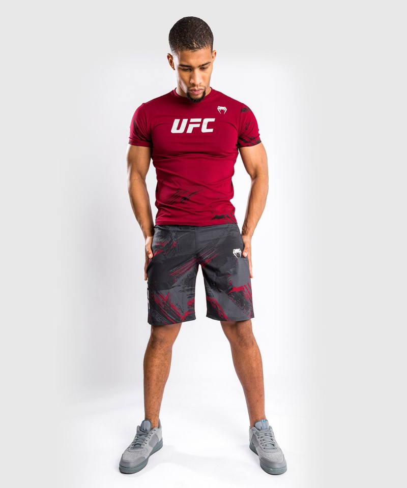 Venum UFC Authentic Fight Week 2.0 Performance Miesten Shortsit Mustat Punainen | 72639-DLCH | Suomi