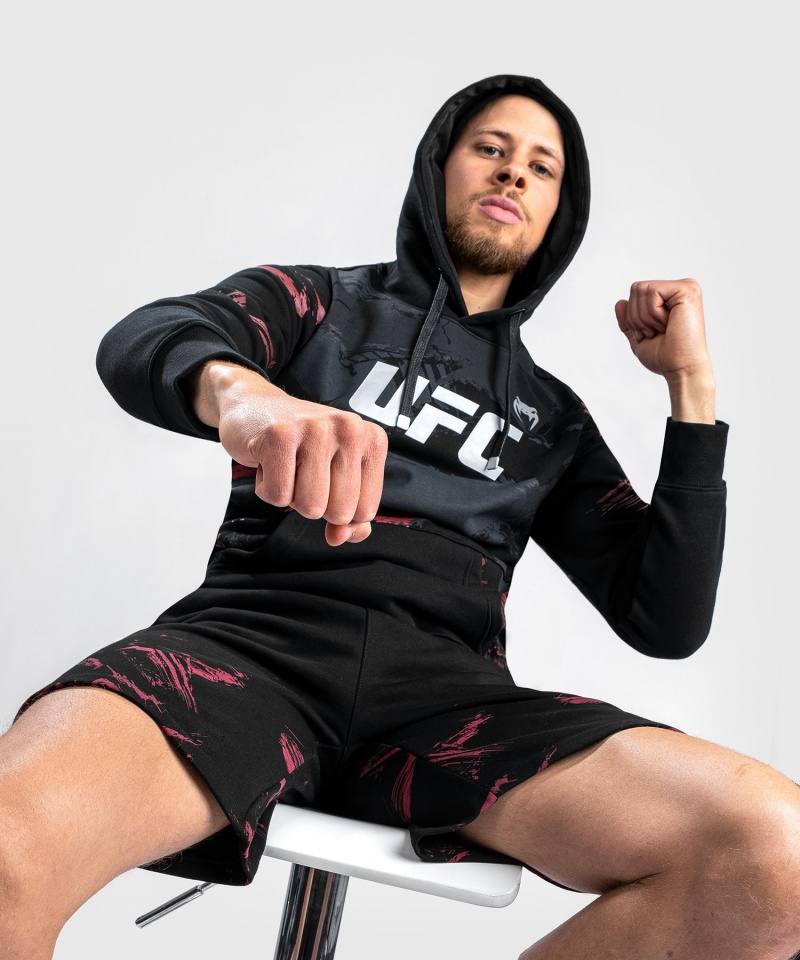 Venum UFC Authentic Fight Week 2.0 Pullover Miesten Huppari Mustat Punainen | 09265-HPLZ | Suomi