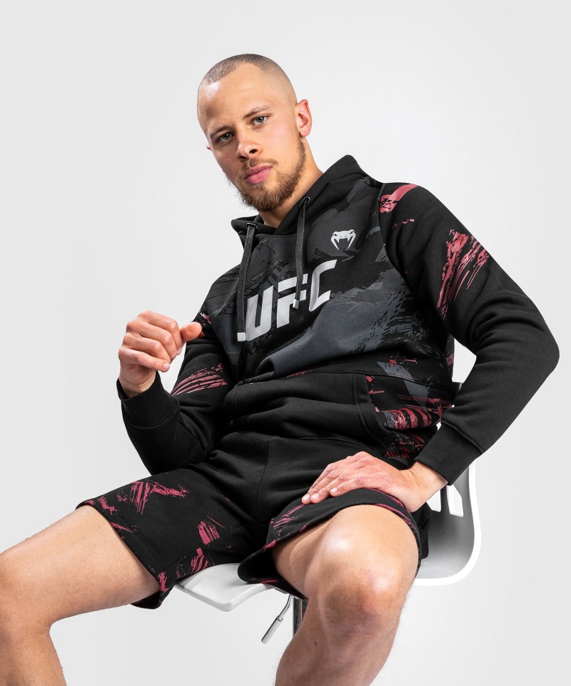 Venum UFC Authentic Fight Week 2.0 Pullover Miesten Huppari Mustat Punainen | 09265-HPLZ | Suomi