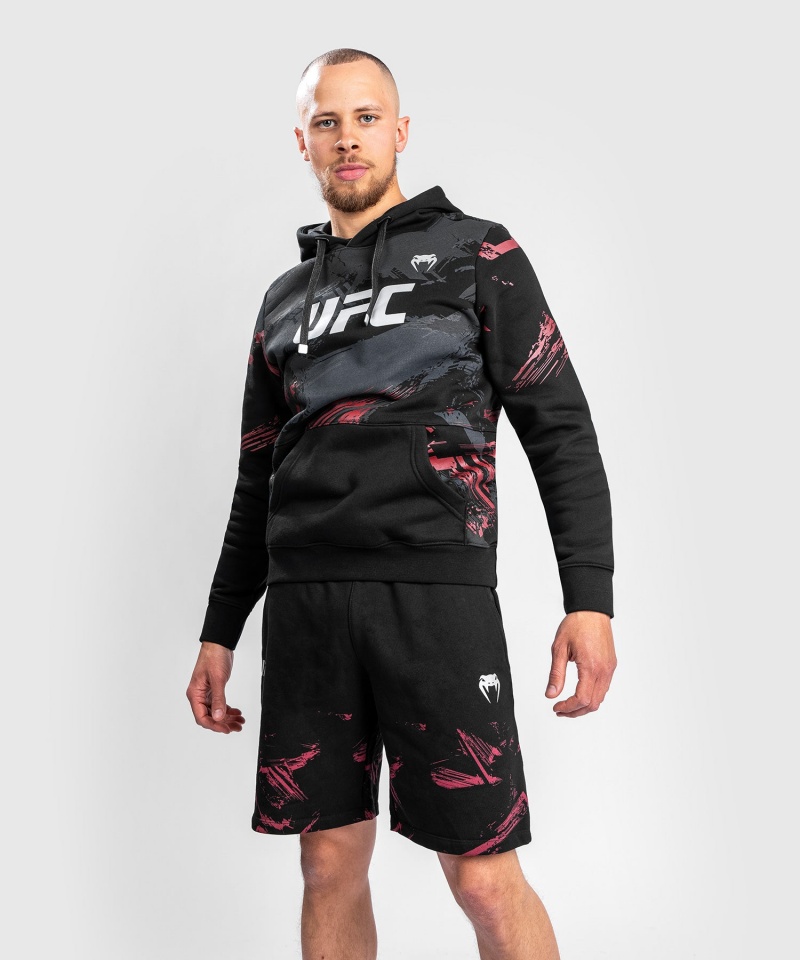 Venum UFC Authentic Fight Week 2.0 Pullover Miesten Huppari Mustat Punainen | 09265-HPLZ | Suomi