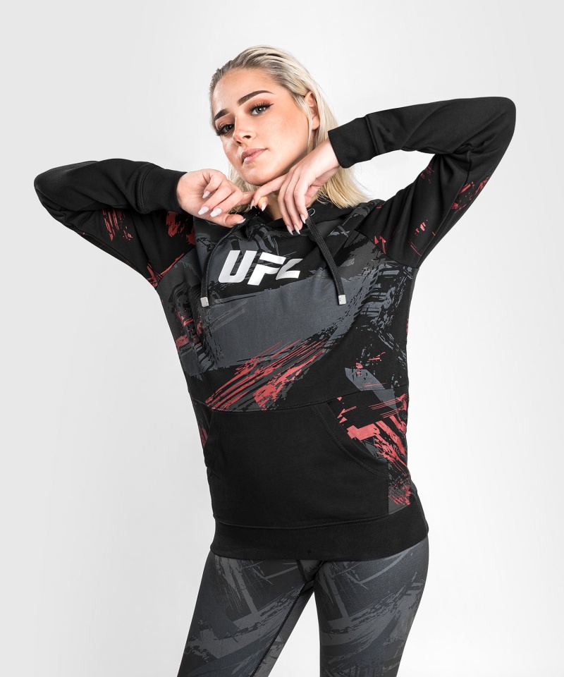 Venum UFC Authentic Fight Week 2.0 Pullover Naisten Huppari Mustat Punainen | 62958-SRTA | Suomi