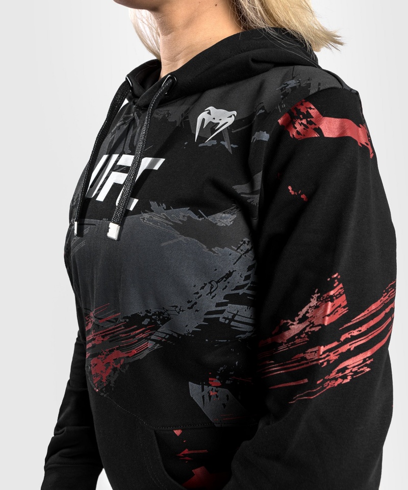 Venum UFC Authentic Fight Week 2.0 Pullover Naisten Huppari Mustat Punainen | 62958-SRTA | Suomi