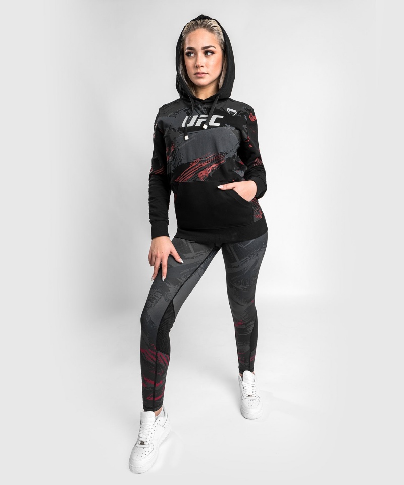 Venum UFC Authentic Fight Week 2.0 Pullover Naisten Huppari Mustat Punainen | 62958-SRTA | Suomi