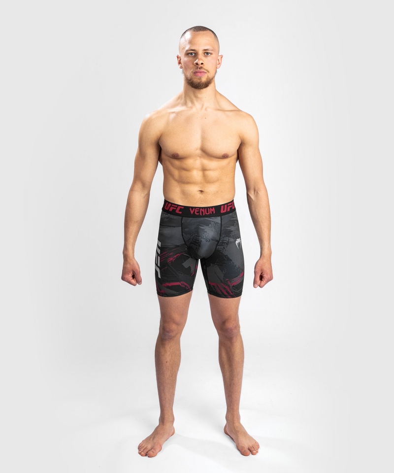 Venum UFC Authentic Fight Week 2.0 Vale Tudo(Compression) Miesten Shortsit Mustat Punainen | 76908-SLFN | Suomi