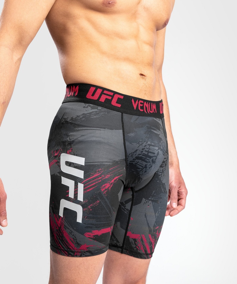 Venum UFC Authentic Fight Week 2.0 Vale Tudo(Compression) Miesten Shortsit Mustat Punainen | 76908-SLFN | Suomi