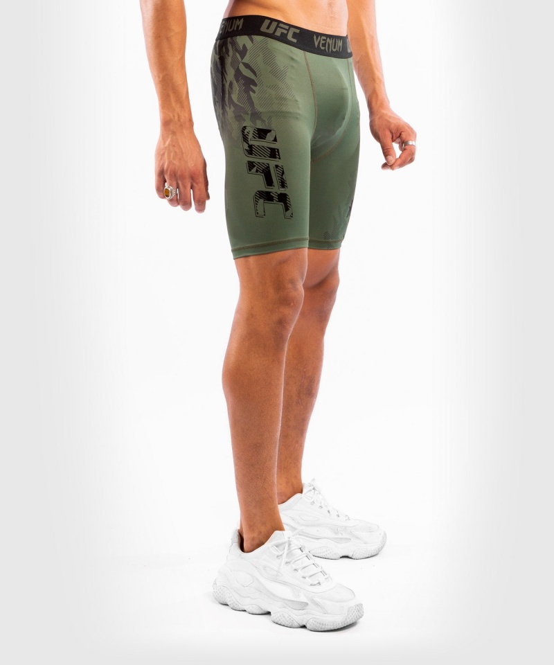 Venum UFC Authentic Fight Week Performance Vale Tudo (Compression) Miesten Shortsit Khaki | 36289-UDKL | Suomi