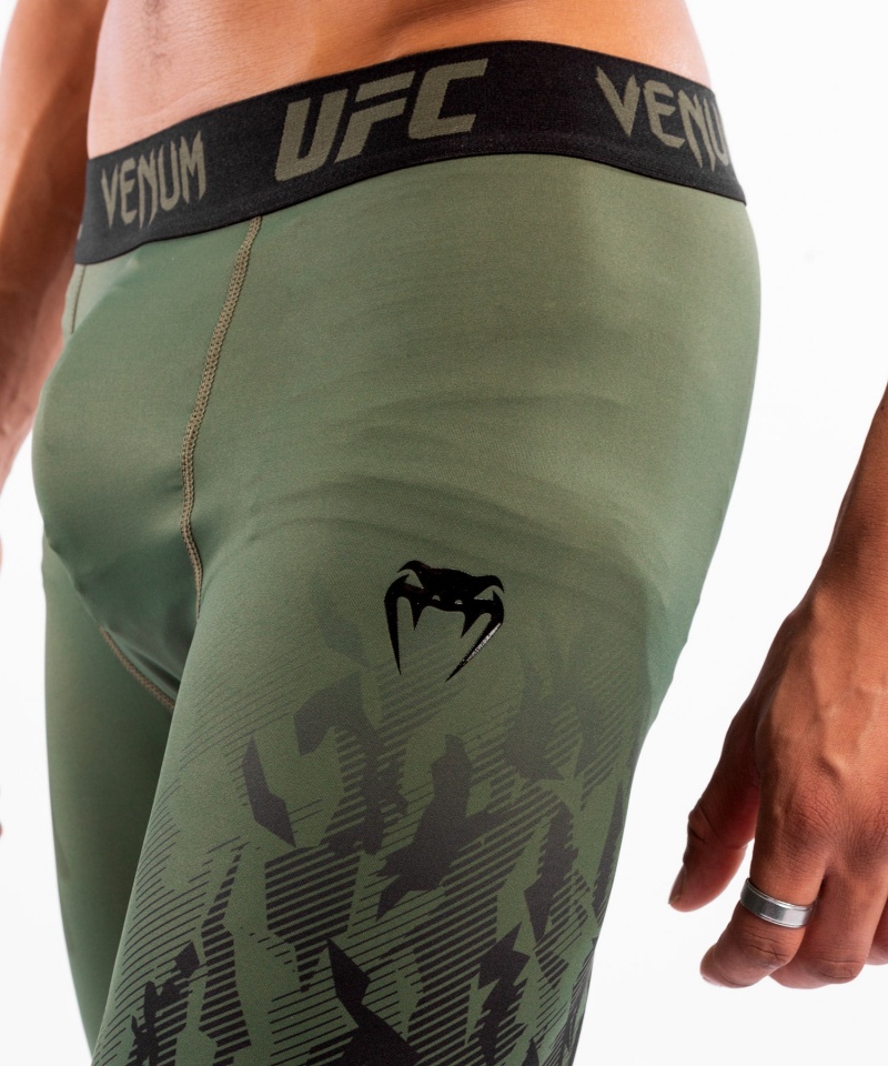 Venum UFC Authentic Fight Week Performance Vale Tudo (Compression) Miesten Shortsit Khaki | 36289-UDKL | Suomi