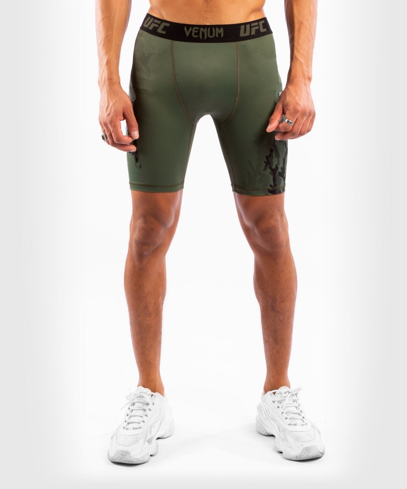 Venum UFC Authentic Fight Week Performance Vale Tudo (Compression) Miesten Shortsit Khaki | 36289-UDKL | Suomi