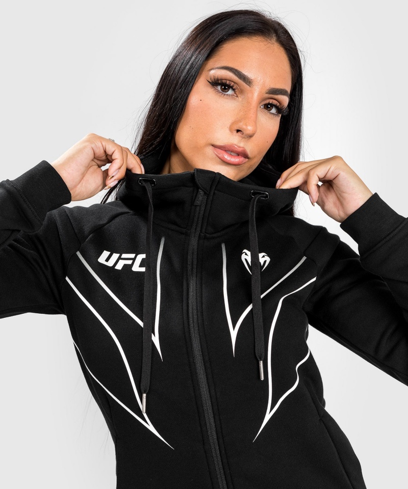 Venum UFC Fight Night 2.0 Replica Full Zip Hoodie Naisten Takit Mustat | 98561-EQPJ | Suomi