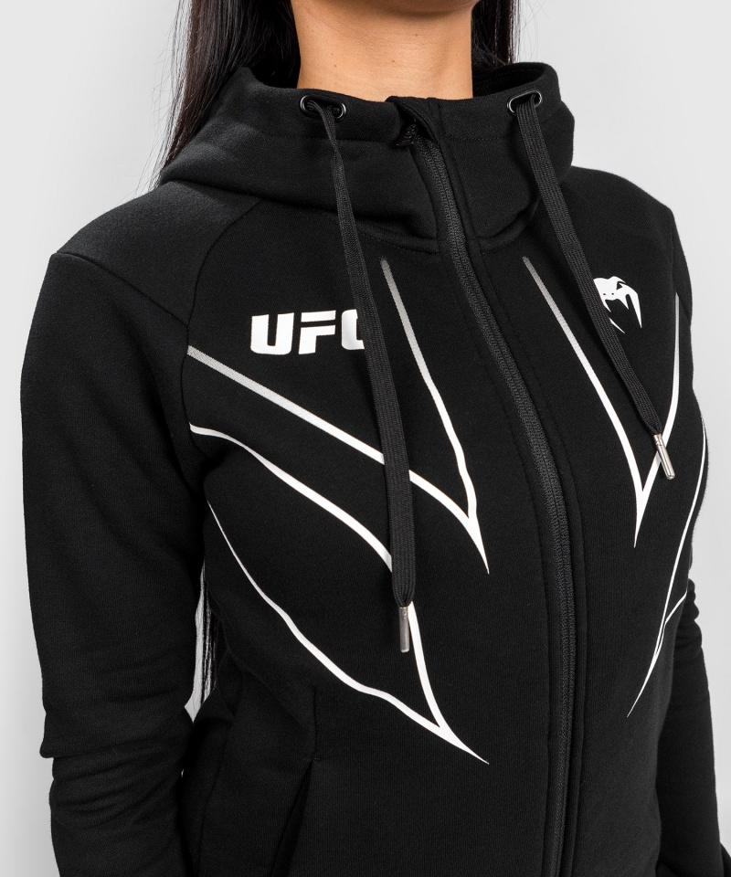 Venum UFC Fight Night 2.0 Replica Full Zip Hoodie Naisten Takit Mustat | 98561-EQPJ | Suomi