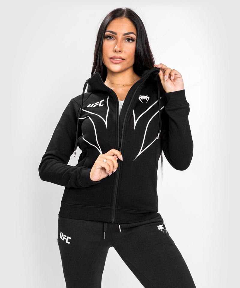 Venum UFC Fight Night 2.0 Replica Full Zip Hoodie Naisten Takit Mustat | 98561-EQPJ | Suomi