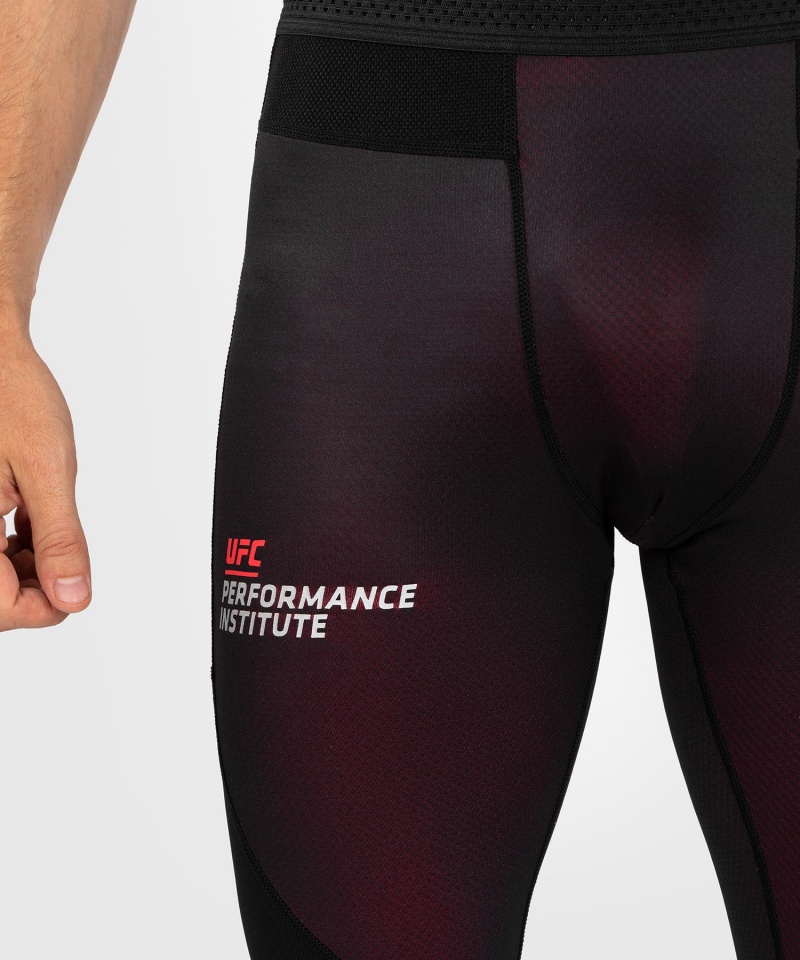 Venum UFC Performance Institute 2.0 Performance(Compression) Miesten Leggings Mustat Punainen | 29634-ZOVL | Suomi