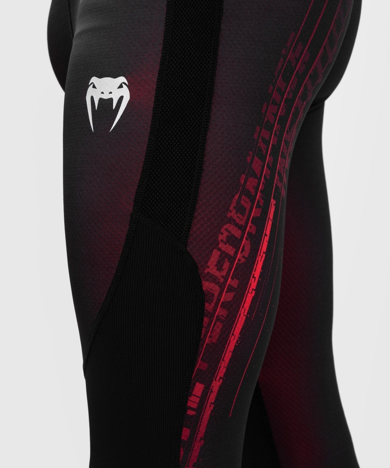 Venum UFC Performance Institute 2.0 Performance(Compression) Miesten Leggings Mustat Punainen | 29634-ZOVL | Suomi