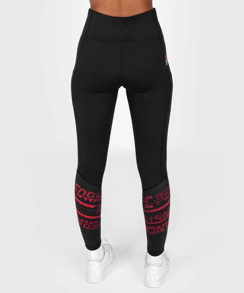 Venum UFC Performance Institute 2.0 Performance Naisten Leggings Mustat Punainen | 19730-UBGK | Suomi