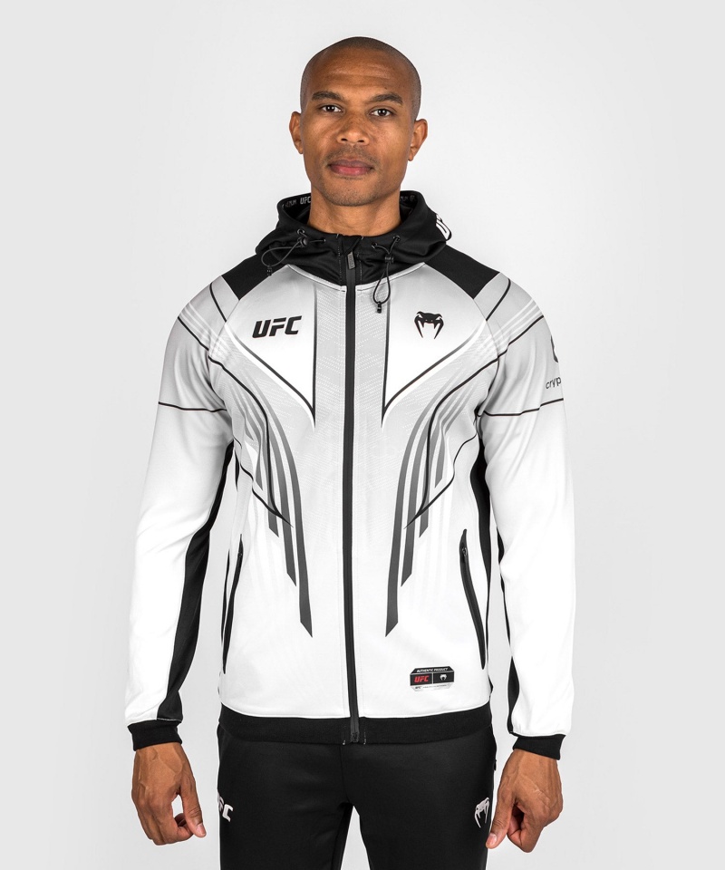 Venum UFC Personalized Authentic Fight Night 2.0 Walkout Miesten Huppari Valkoinen | 83467-NHVE | Suomi