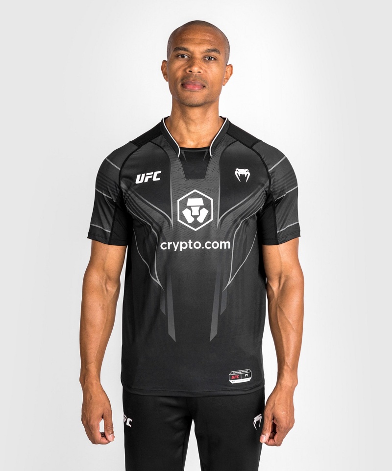 Venum UFC Personalized Authentic Fight Night 2.0 Walkout Miesten T-Paita Mustat | 56237-LQXF | Suomi