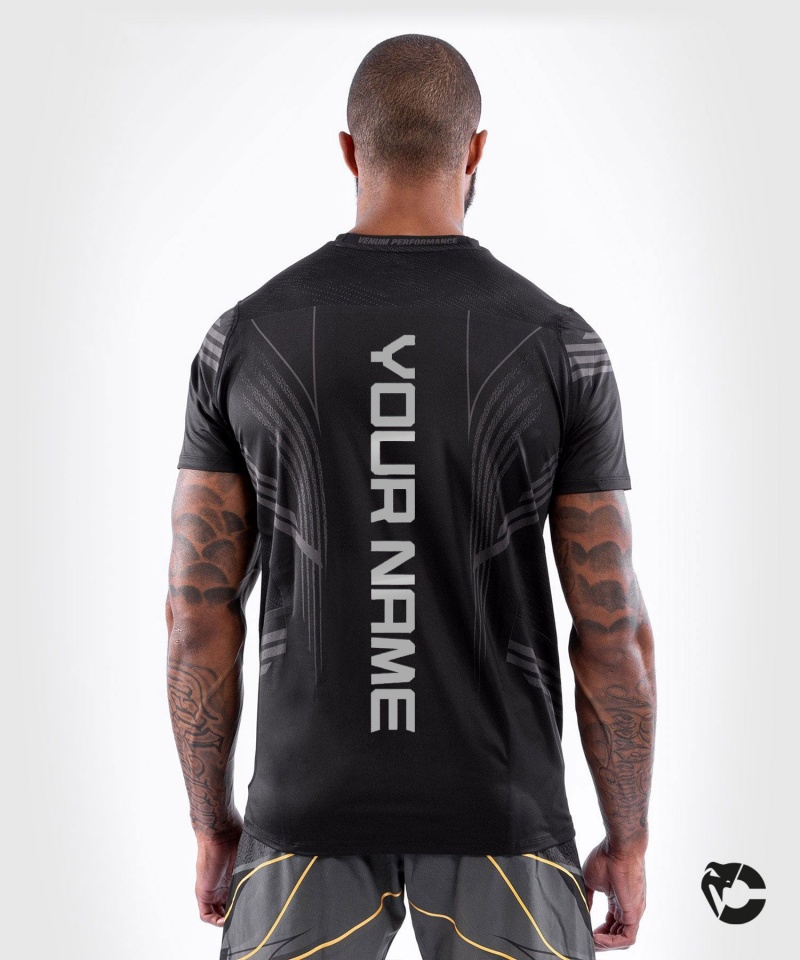 Venum UFC Personalized Authentic Fight Night Walkout Miesten T-Paita Mustat | 46902-IGOL | Suomi