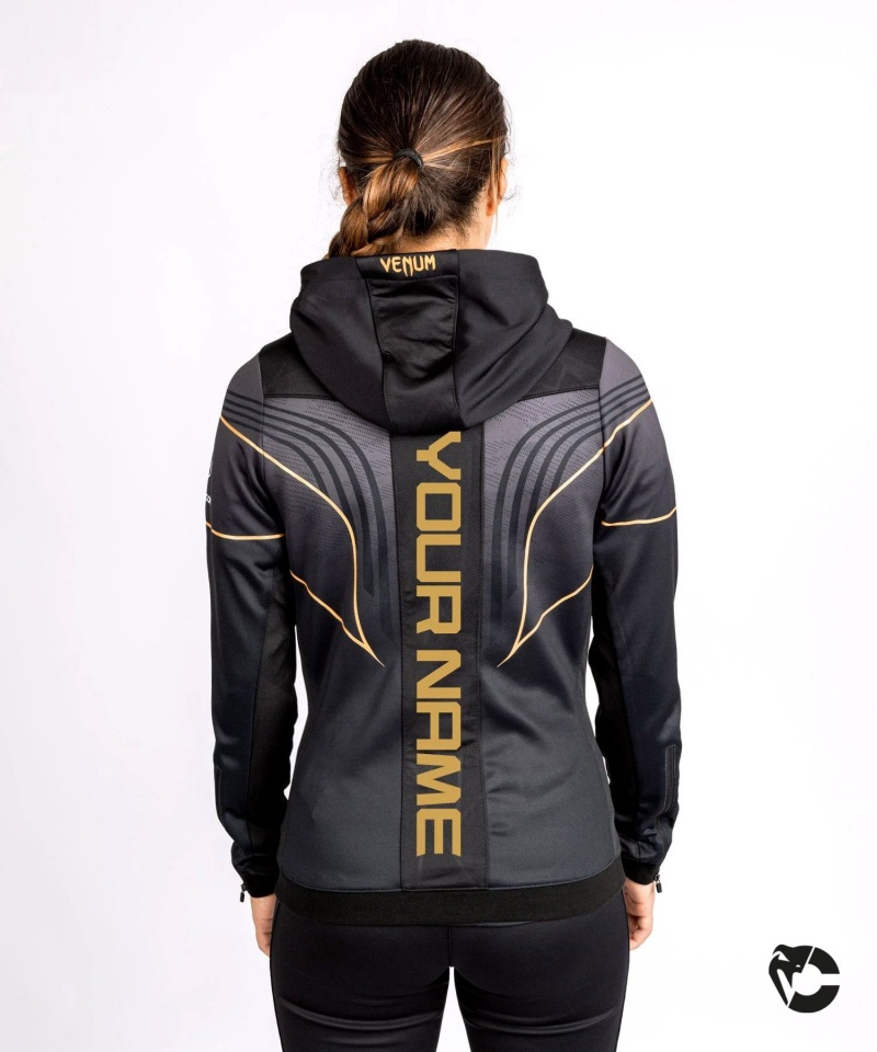 Venum UFC Personalized Authentic Fight Night 2.0 Walkout Hoodie Naisten Takit Kultaiset | 45830-RFQE | Suomi