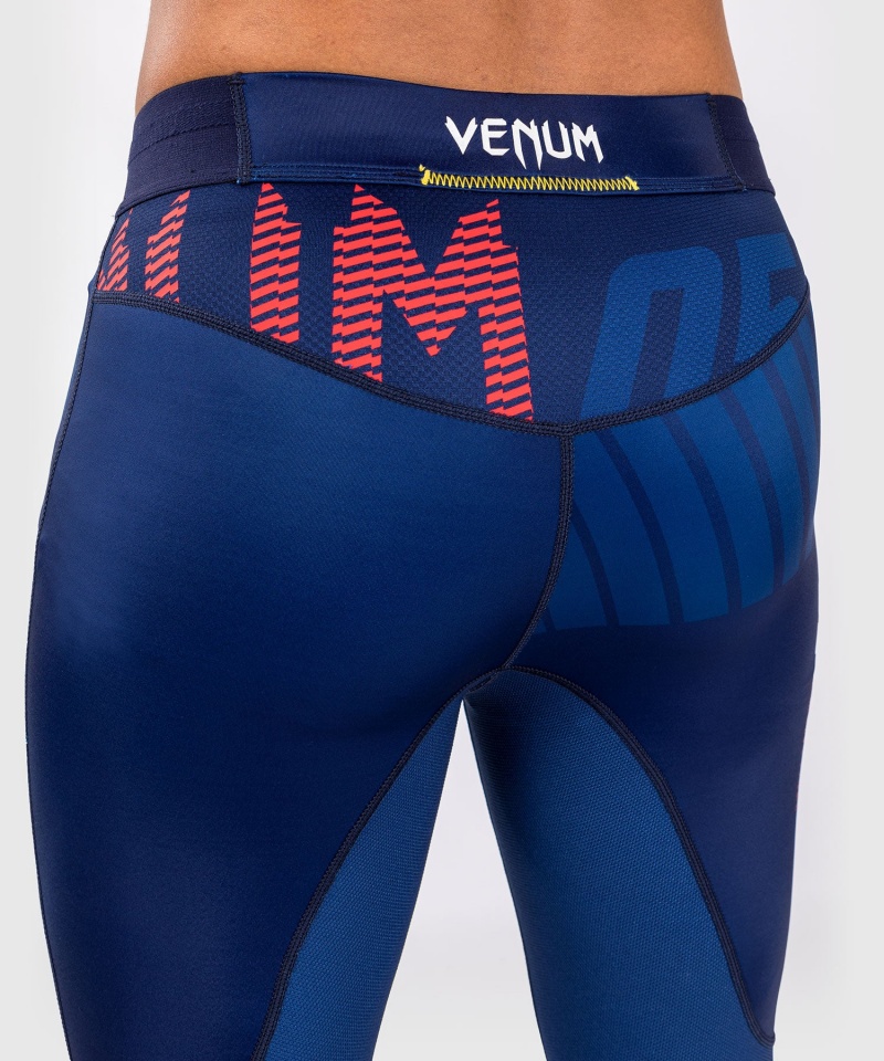 Venum Urheilu 05 Spats(Compression) Miesten Leggings Sininen Keltainen | 97862-XHVR | Suomi