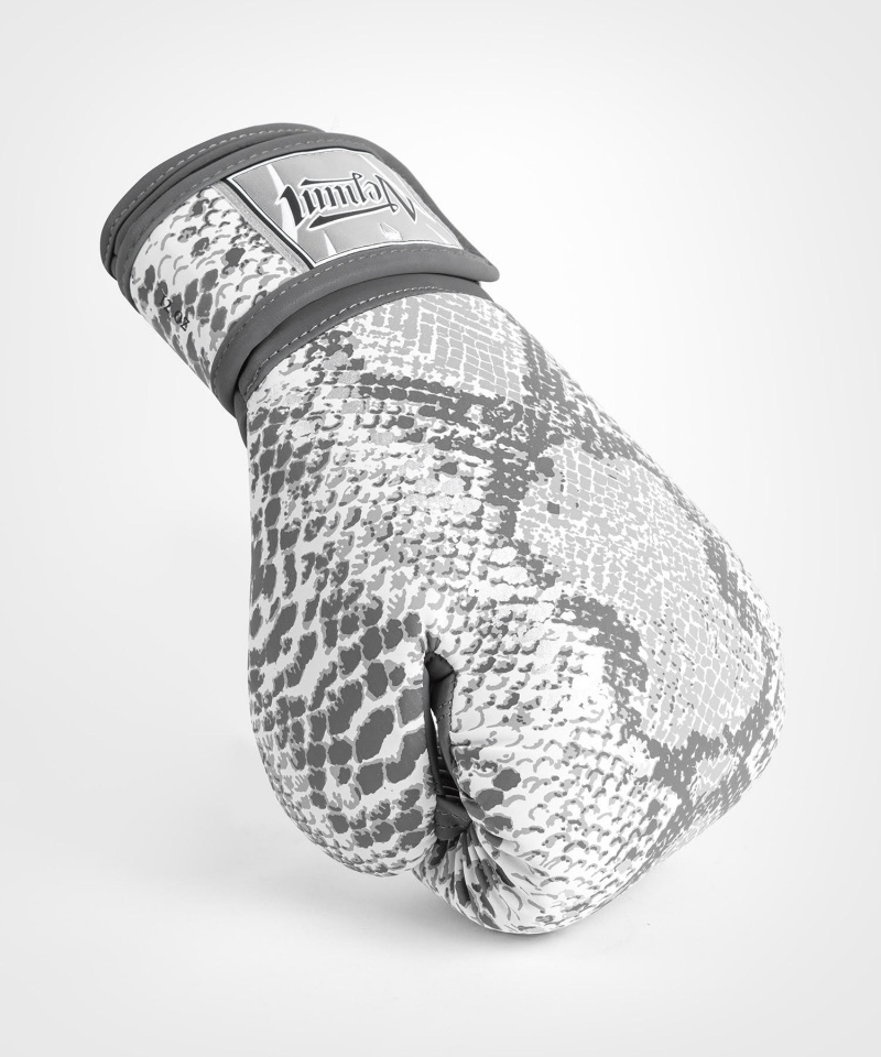 Venum White Snake(Muay Thai) Naisten Nyrkkeilyhanskat Valkoinen | 84526-RJHY | Suomi