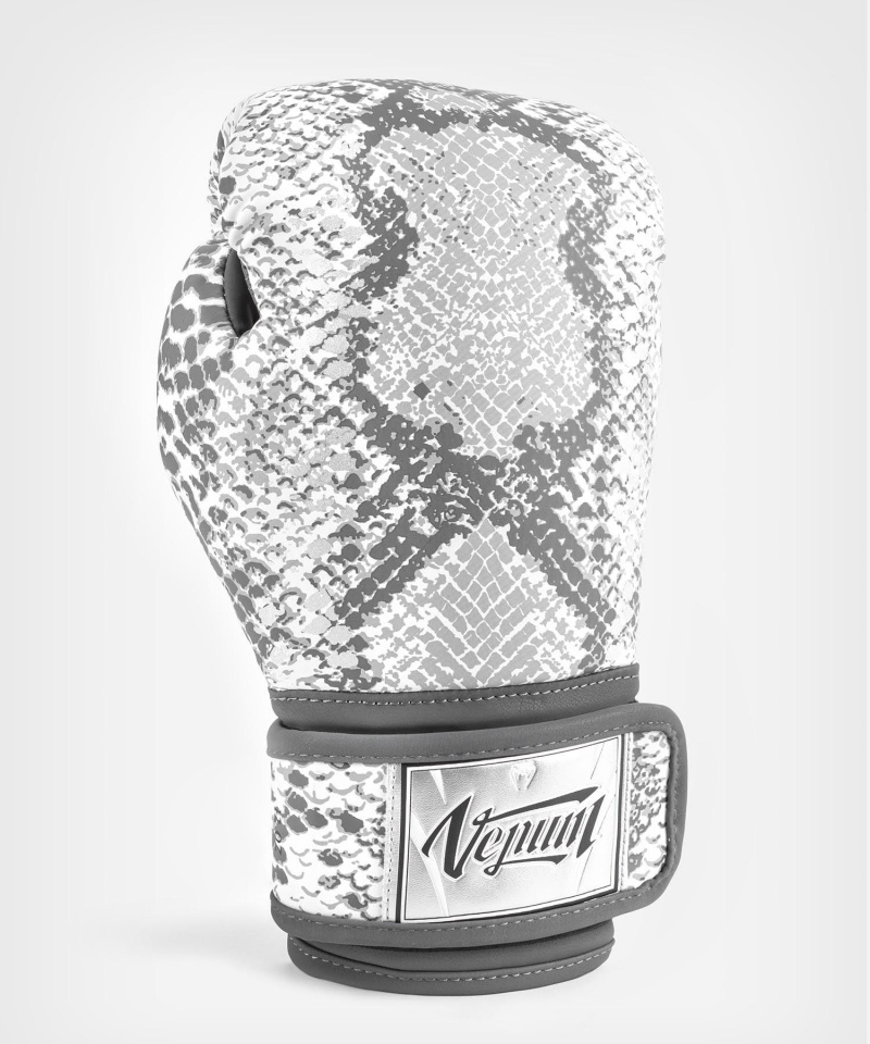 Venum White Snake(Muay Thai) Naisten Nyrkkeilyhanskat Valkoinen | 84526-RJHY | Suomi