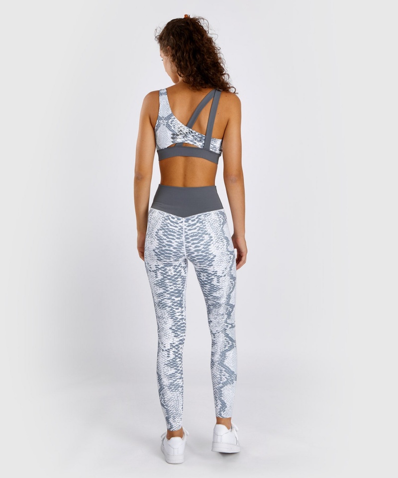 Venum White Snake Naisten Leggings Valkoinen | 98265-MCDS | Suomi